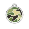 Médaille gravable pour chien Camouflage - Ø 3 cm - Acier inoxydable*RedDingo Clearance