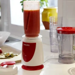 Mini blender 350W plastique sans BPA blanc gris 0,6L + gourde* Online