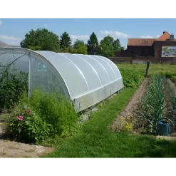 Mini serre de jardin avec aération Largeur 3.70 m*Les Serres Tonneau Online
