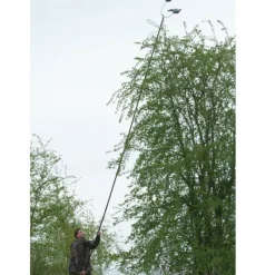 Mât à pigeons en aluminium résistant et ultra léger, noir 6 m* Best