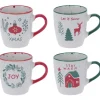 Mug Noël 200ml - Set de 4 assortis* Discount