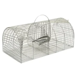 Nasse à rats en acier galvanisé 38 x 23 x 17 cm* Sale