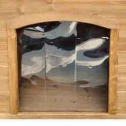 Niche en bois chalet pour chien - Taille S - Toit PVC* Sale