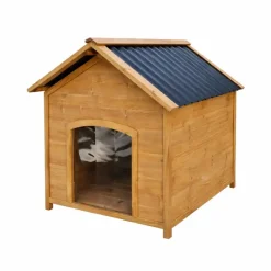 Niche en bois chalet pour chien - Taille L - Toit PVC* Hot