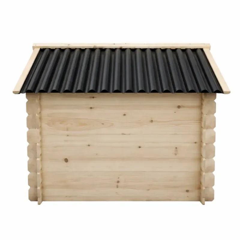 Niche en bois d'épicéa chalet madrier - Taille L - Toit PVC* New