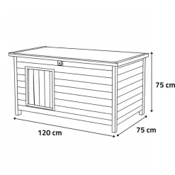Niche en bois haute isolation Taille L - Épicéa 3 couches avec toit étanche* Online