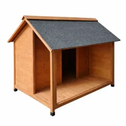 Niche en bois pour chien avec terrasse - Taille M* Hot
