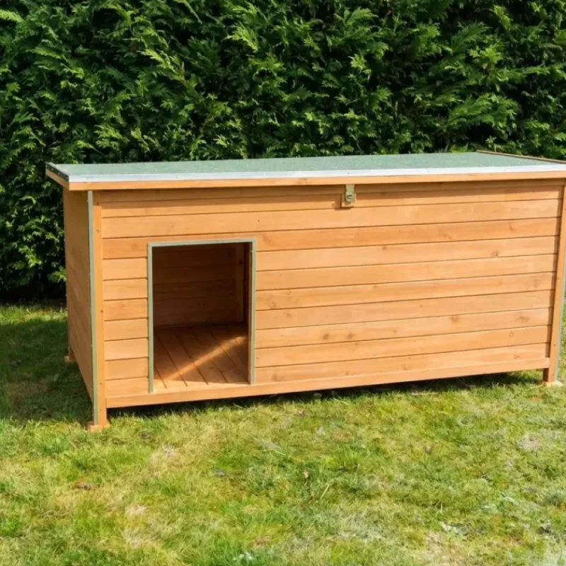 Niche isolée pour chien en bois – Extérieur été/hiver – 160 x 75 x 75 cm* Hot