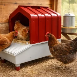 Nid de ponte en plastique - Gris et bordeaux - 37x44x33 cm*Novital Clearance