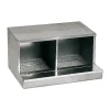 Nid pondoir en tôle galvanisée 2 cases* Discount