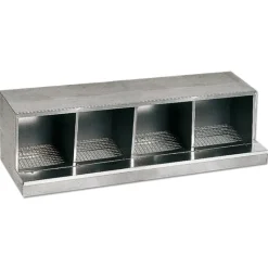 Nid pondoir en tôle galvanisée 4 cases* New