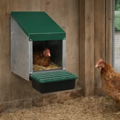 Nid pondoir galvanisé fond plastique 26,7x52x48cm fixation mur*GAUN New