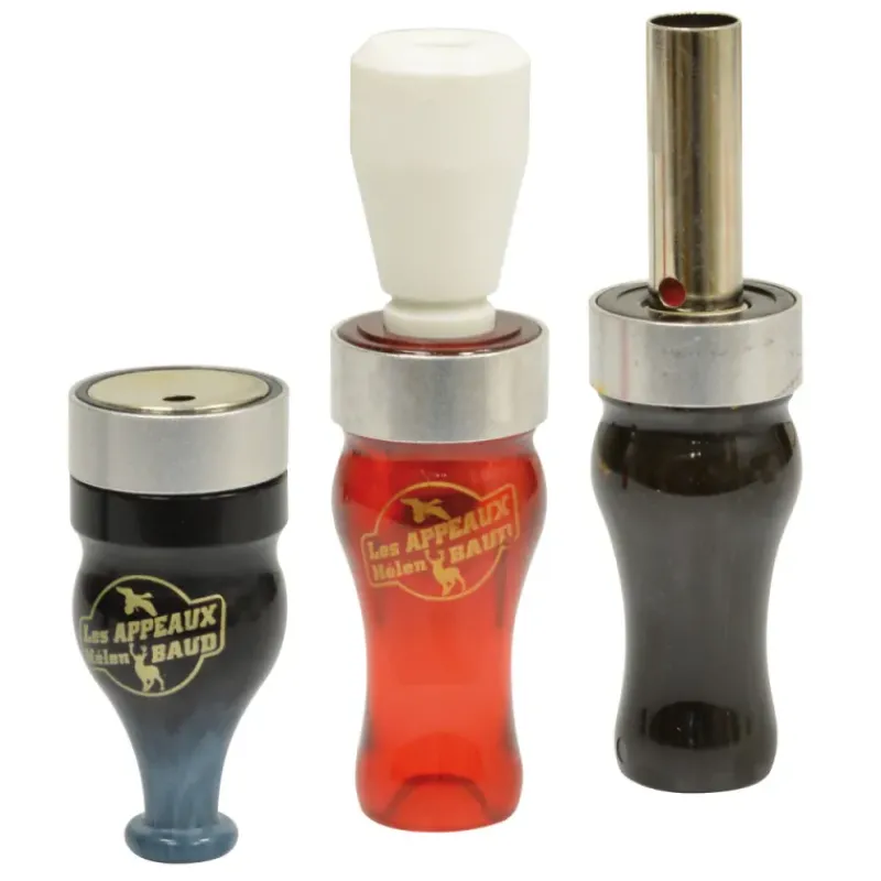 Pack 3 Appeaux Gibier d'Eau Colvert sarcelle mâle siffleur mâle*Helen baud
