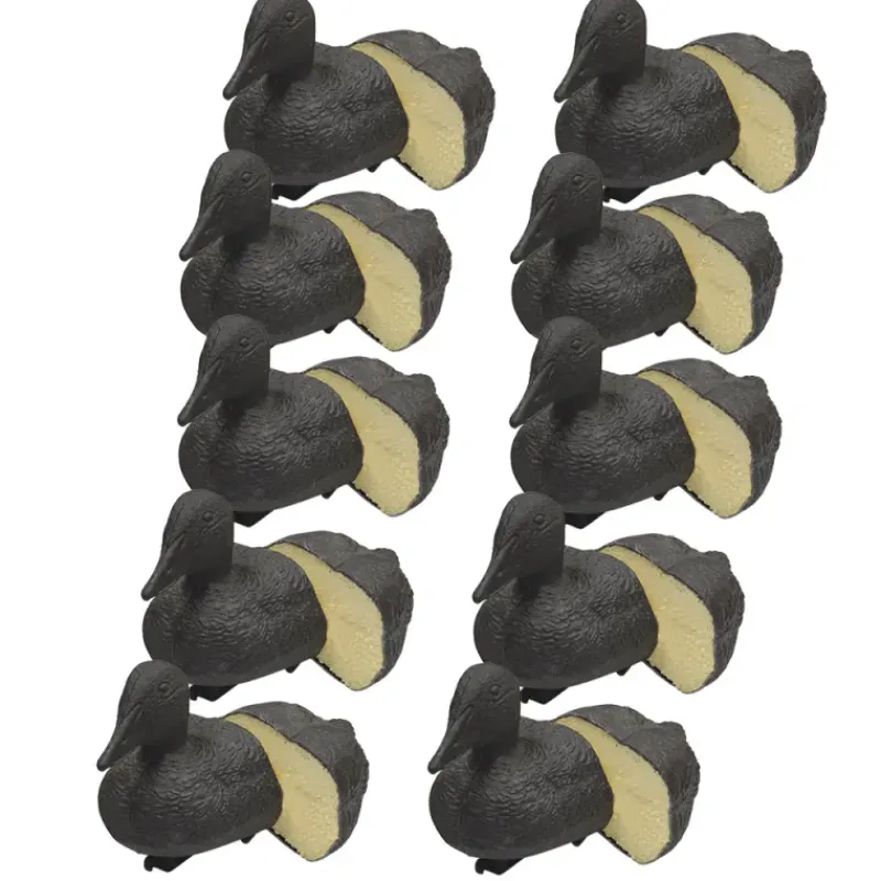 Pack 10 Appelants Eiders Noirs Moussés avec Quille Lestée* New