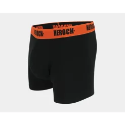 Pack 3 Boxers Homme Gorik ® - Gris, Noir, Orange - Coton Élasthanne*Herock Discount