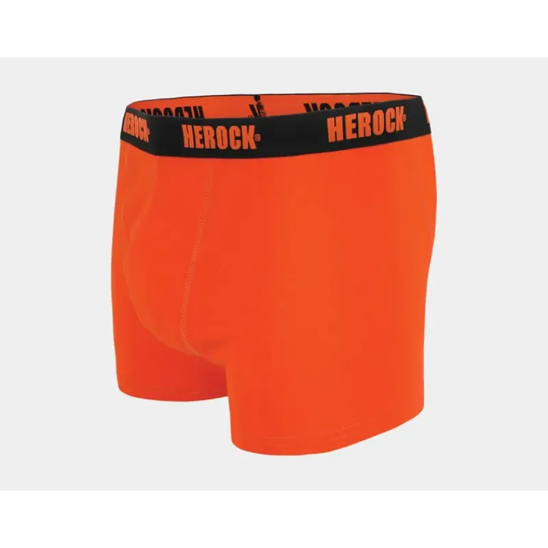 Pack 3 Boxers Homme Gorik ® - Gris, Noir, Orange - Coton Élasthanne*Herock Discount