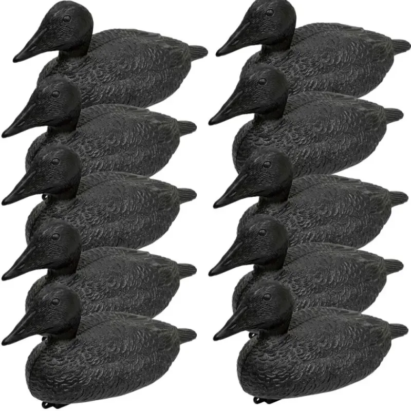 Pack de 10 Eiders Noirs Appelants Flottants Réaliste* Clearance