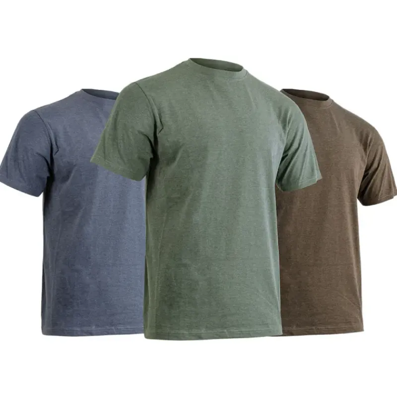 Pack de 3 T-shirts Lincoln Vert Bleu Marron de S à 3XL*LMA Discount