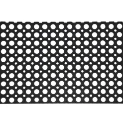 Paillasson caoutchouc 60x40x1,2cm antidérapant entrée* Outlet
