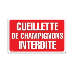 Panneau CUEILLETTE CHAMPIGNONS Akilux 26x20cm* Outlet