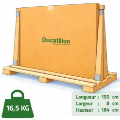 Panneau de chenil maille carrée 1,5m - Hauteur 184cm* New