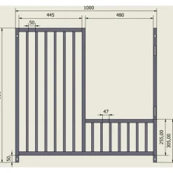 Panneau pour parc à chiot 1m - Hauteur 95 cm* New