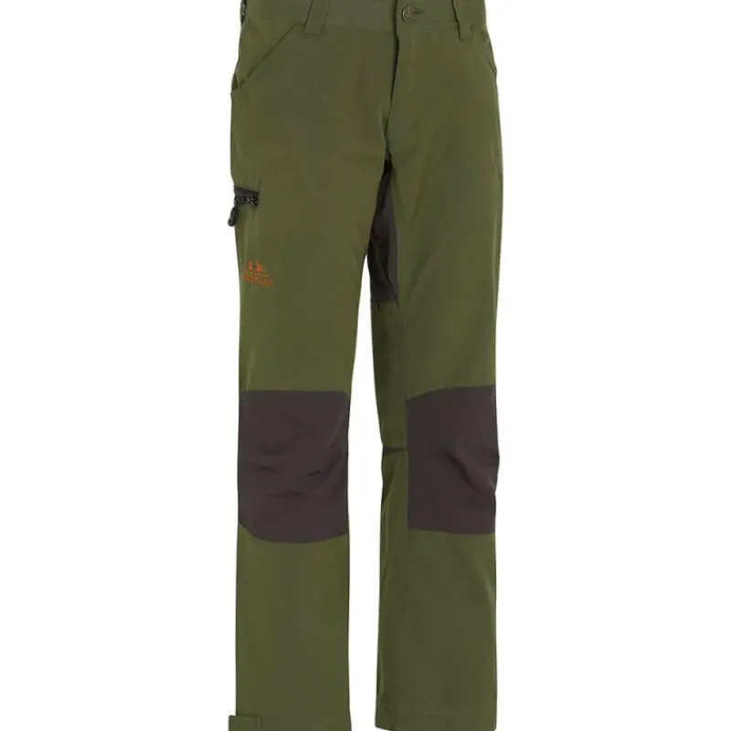 Pantalon chasse enfant Lynx polyester coton vert 6 à 16 ans*Swedteam