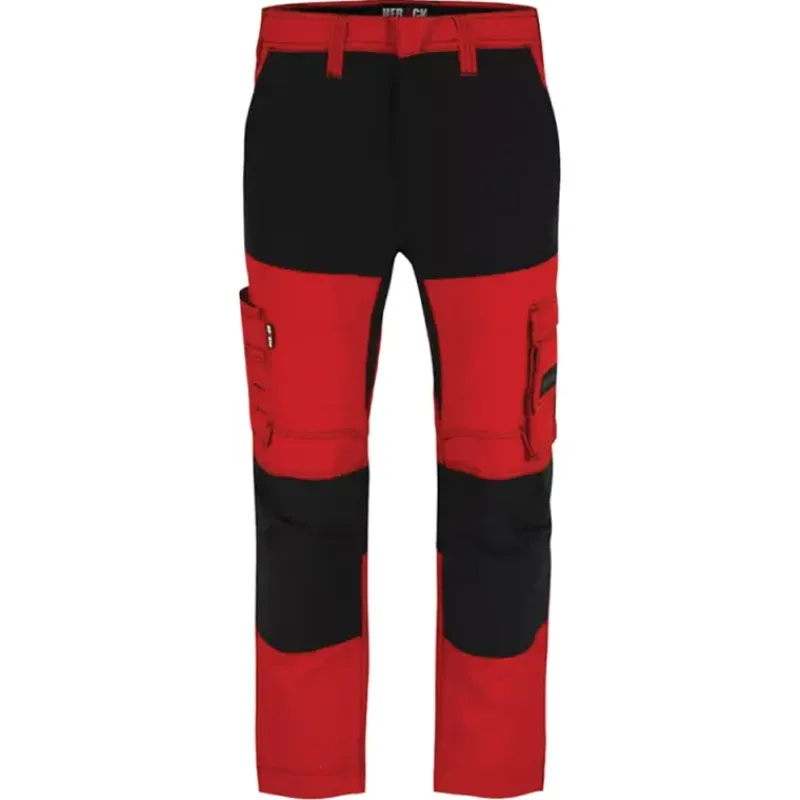 Pantalon de travail homme Hector ® - Rouge - Multi-poches professionnelles*Herock Best