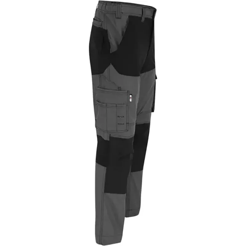 Pantalon de travail homme Hector ® - Poches multiples - Extensible 4 directions - Noir/Charbon*Herock