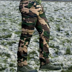 Pantalon treillis F1 6 poches coton doublé camo CE*Ducatillon Hot