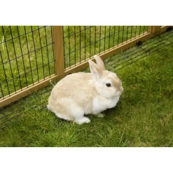 Parc extérieur en pin pour petits animaux avec abri* Sale