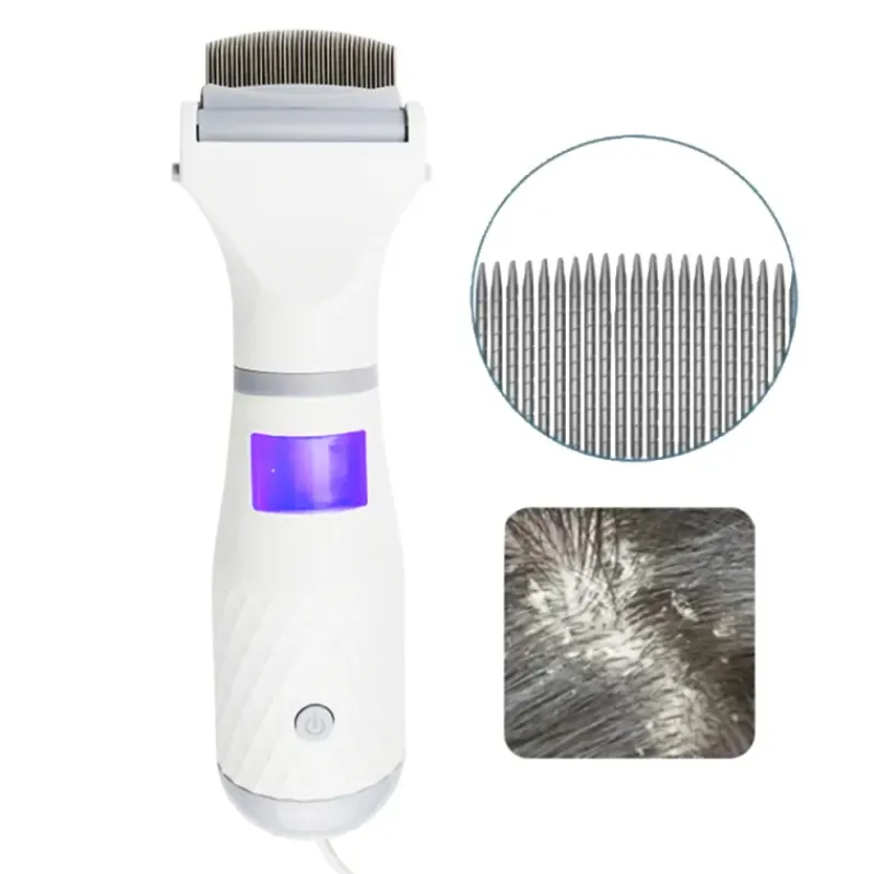 Peigne électrique anti-poux autonomie 4-6h LED 3 niveaux silencieux* Discount