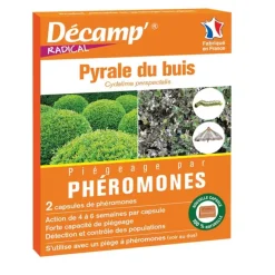 Phéromones Anti-Pyrale du Buis - 2 Capsules Piège à Phéromones - Efficacité 4 à 6 Semaines*Décamp Sale