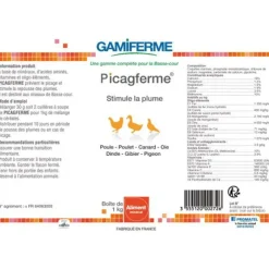 Picagferme, aliment minéral volaille 1kg -*Gamiferme Best