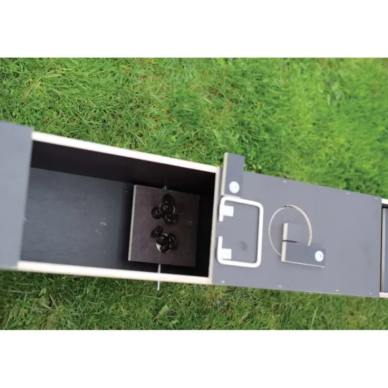 Piège boite à fauve bois 2 entrées ouverture 135x19x24* Hot