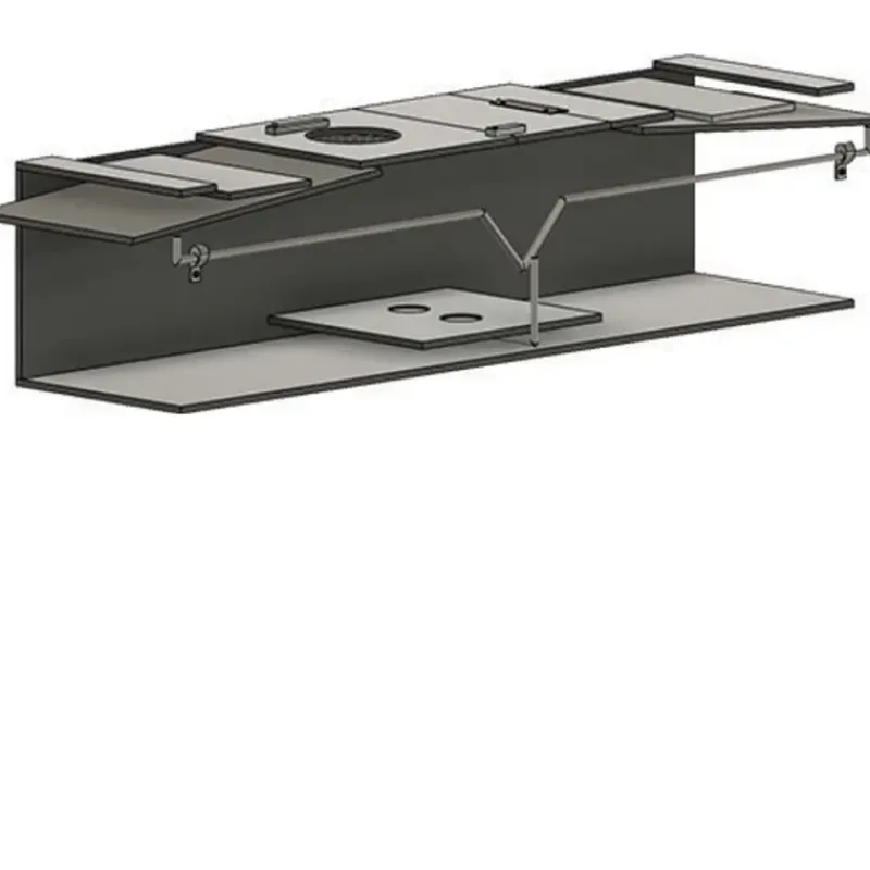 Piège boite à fauve bois 2 entrées ouverture 135x19x24* Hot