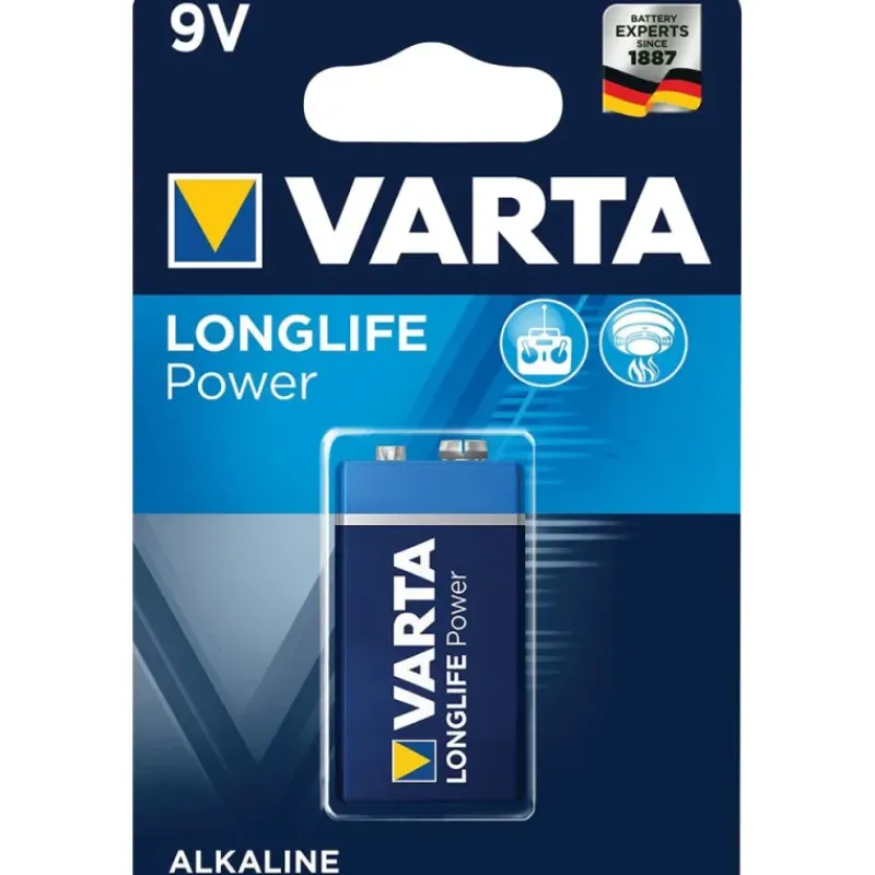 Pile alcaline Varta Longlife Power 9V / 6LR61* Best
