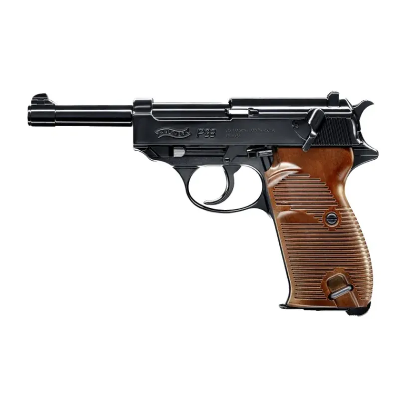 Pistolet P38 black CO² 20 coups cal. BB/4.5mm 3J 125m/s L211mm*Walther New