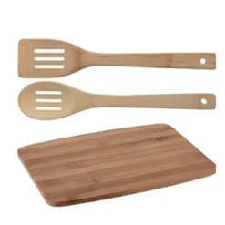 Planche à découper bambou 33 x 23 x 1 cm 2 spatules* Sale
