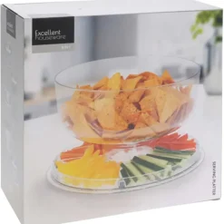 Plateau de service avec couvercle Ø30,5cm H20cm 890g* Discount