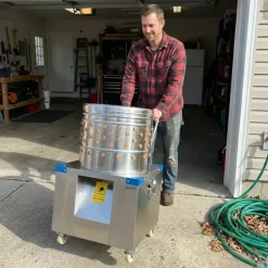 Plumeuse humide inox 154 doigts – Tambour Ø 60 cm* Online