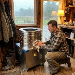 Plumeuse humide inox 154 doigts – Tambour Ø 60 cm* Online