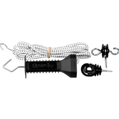 Poignée élastique extensible 7m - Cordon électrifié noir et blanc - CHAPRON LEMENAGER* Clearance