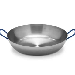 Poêle Lyonnaise polie avec anses Acier poli 40cm*Vaello Outlet