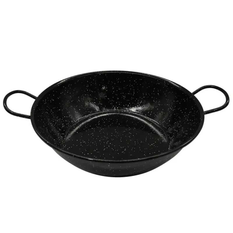 Poêle profonde émaillés poignées acier laminé Ø30cm*Vaello Outlet