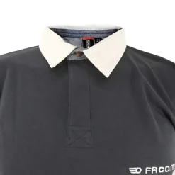Polo FAST manches longues col classique coton bleu marine M à 3XL*Facom Clearance