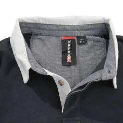 Polo FAST manches longues col classique coton bleu marine M à 3XL*Facom Clearance