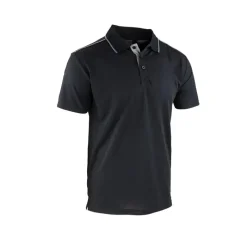 Polo Homme ® Noir - Manches Courtes Col Chemise*LMA Clearance