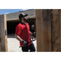 Polo Homme ® Rouge - Manches Courtes Col Chemise - Coton Polyester*LMA Outlet