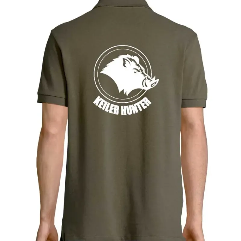 Polo kaki logo 2*Keiler Hunter Best